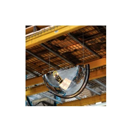 Vision Metalizers Half Dome Acrylic Mirror Indoor 26 Dia. 180 Degree Viewing Angle DPB2612 (NR490310)